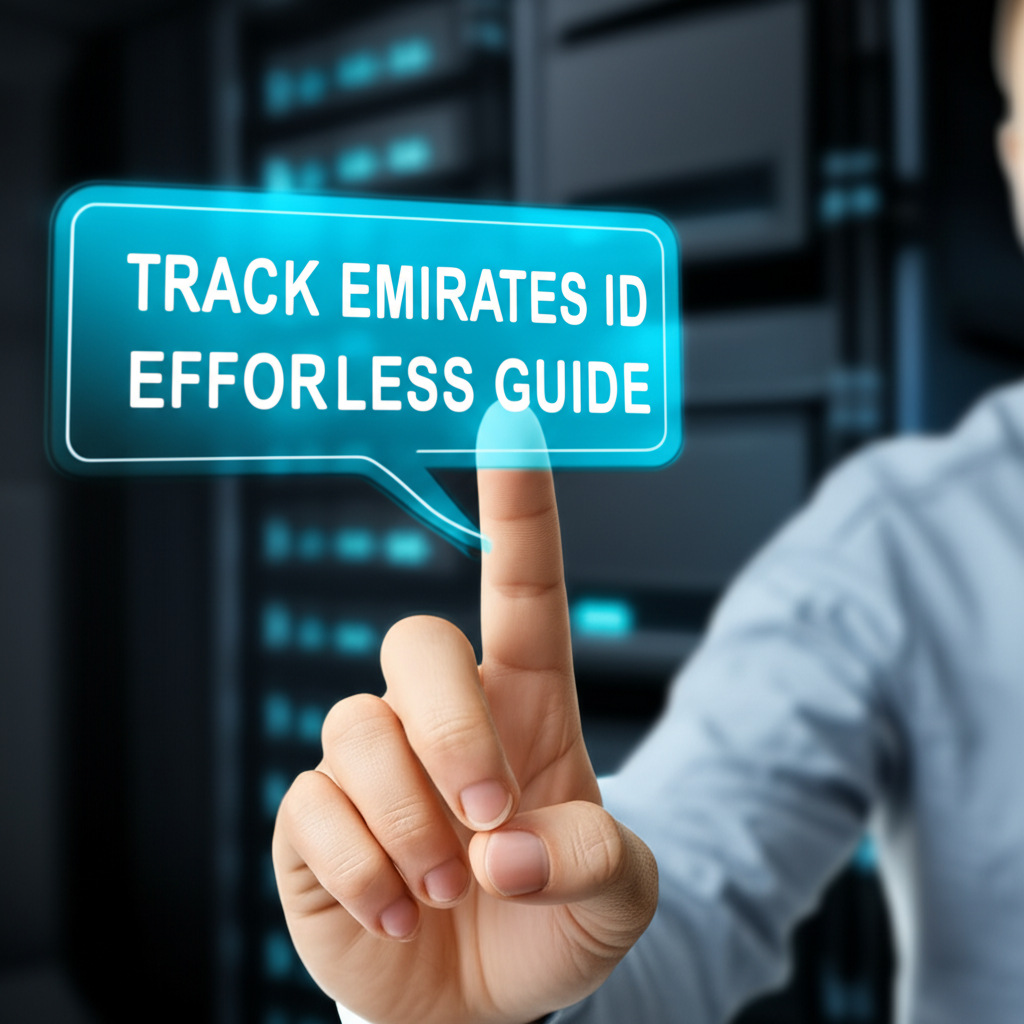 Create a high-quality, realistic image illustrating Track Emirates ID: Effortless Guide. Focus on vi