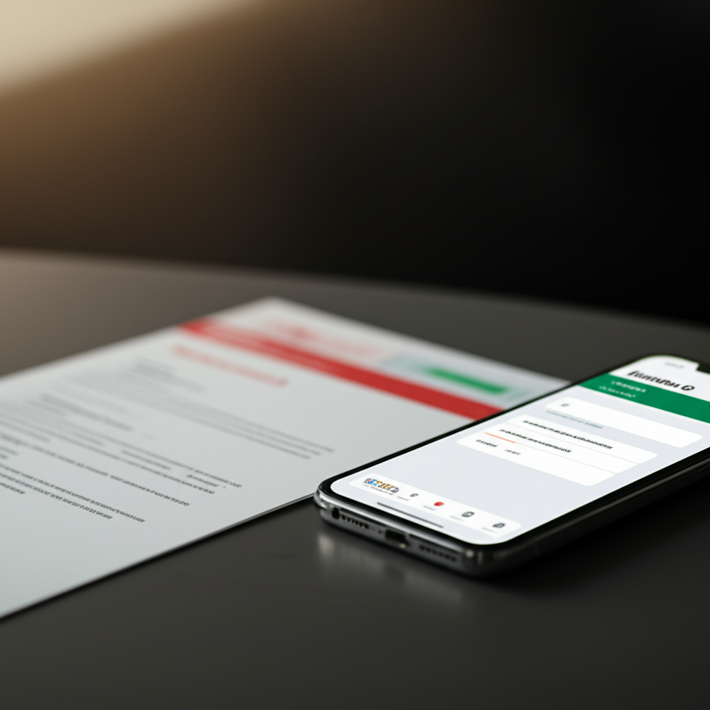 Create a high-quality, realistic image illustrating Track Emirates ID: Effortless Guide. Focus on vi
