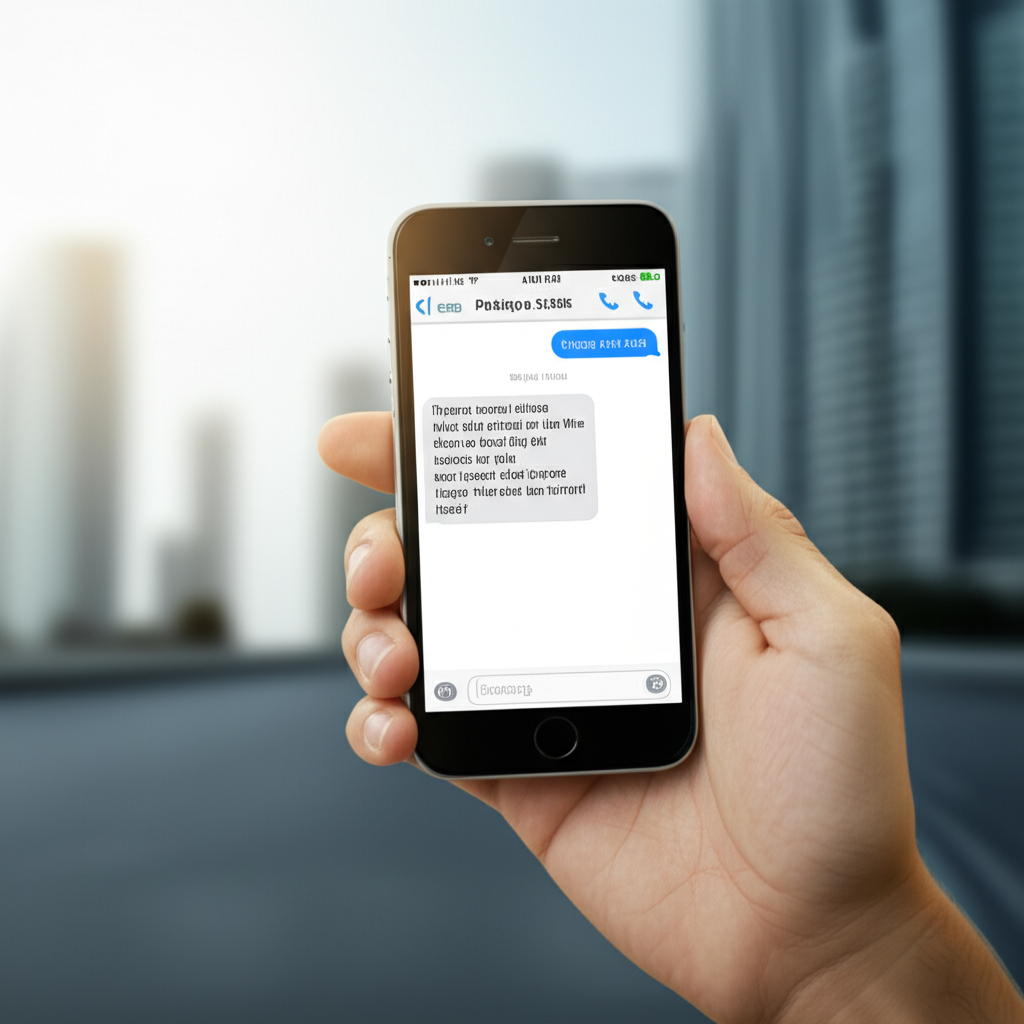 Create a high-quality, realistic image illustrating How To Put Parking In Dubai By SMS: Essential Gu