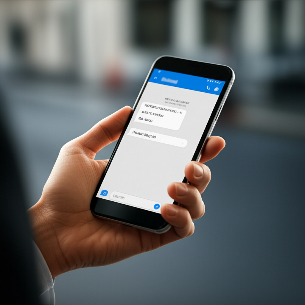 Create a high-quality, realistic image illustrating How To Put Parking In Dubai By SMS: Essential Gu