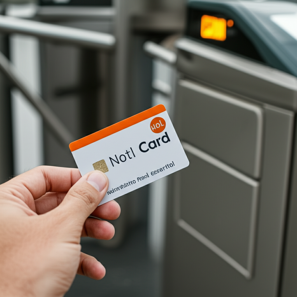 Create a high-quality, realistic image illustrating How to Save Money: Dubai Metro Pass Essential. F