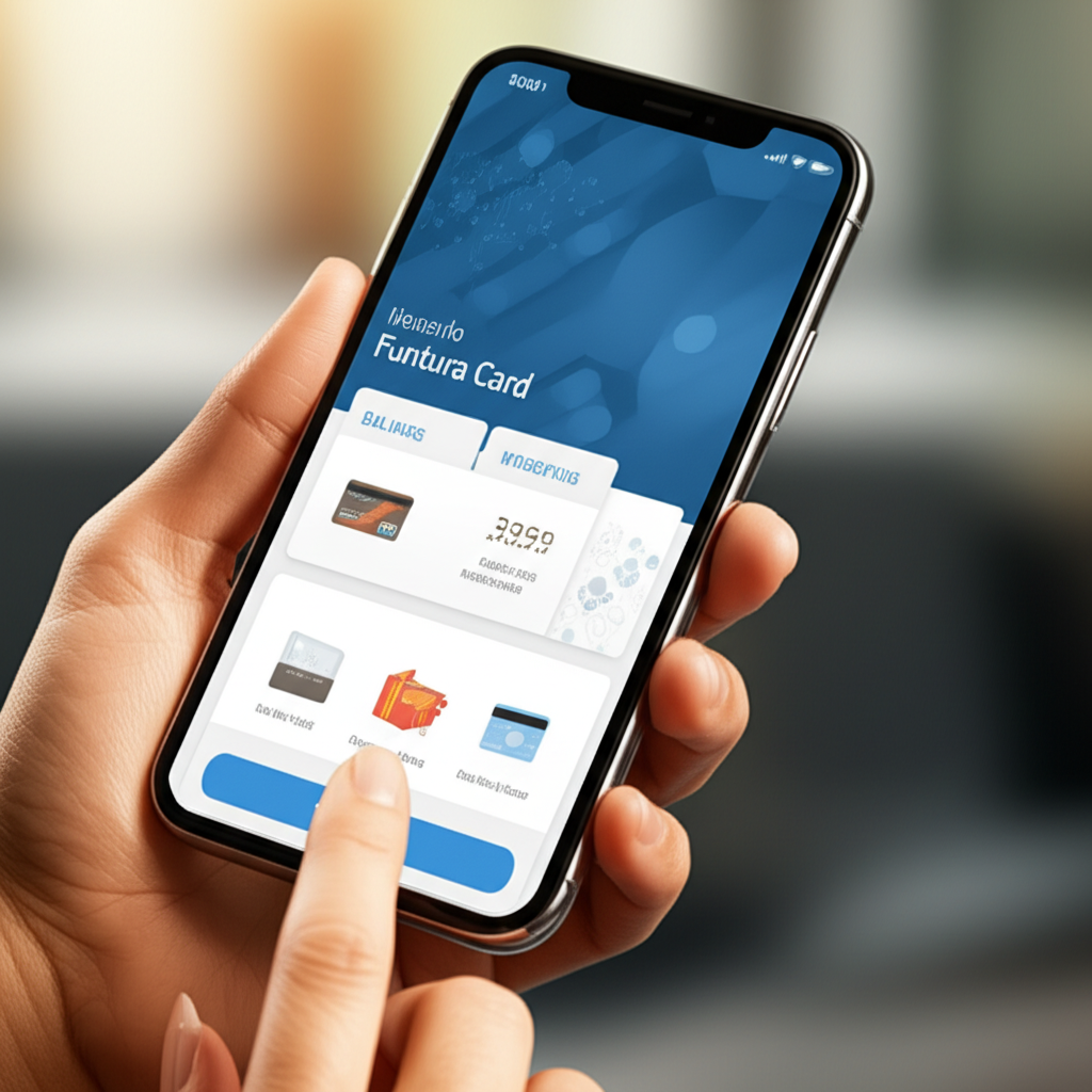 Create a high-quality, realistic image illustrating How to Check Lulu Funtura Card Balance: Proven M