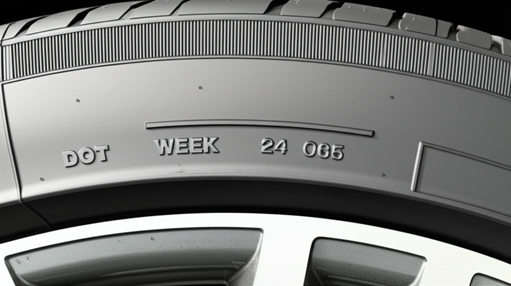 Create a high-quality, realistic image illustrating How to Check Tyre Expiry Date: Essential Guide.