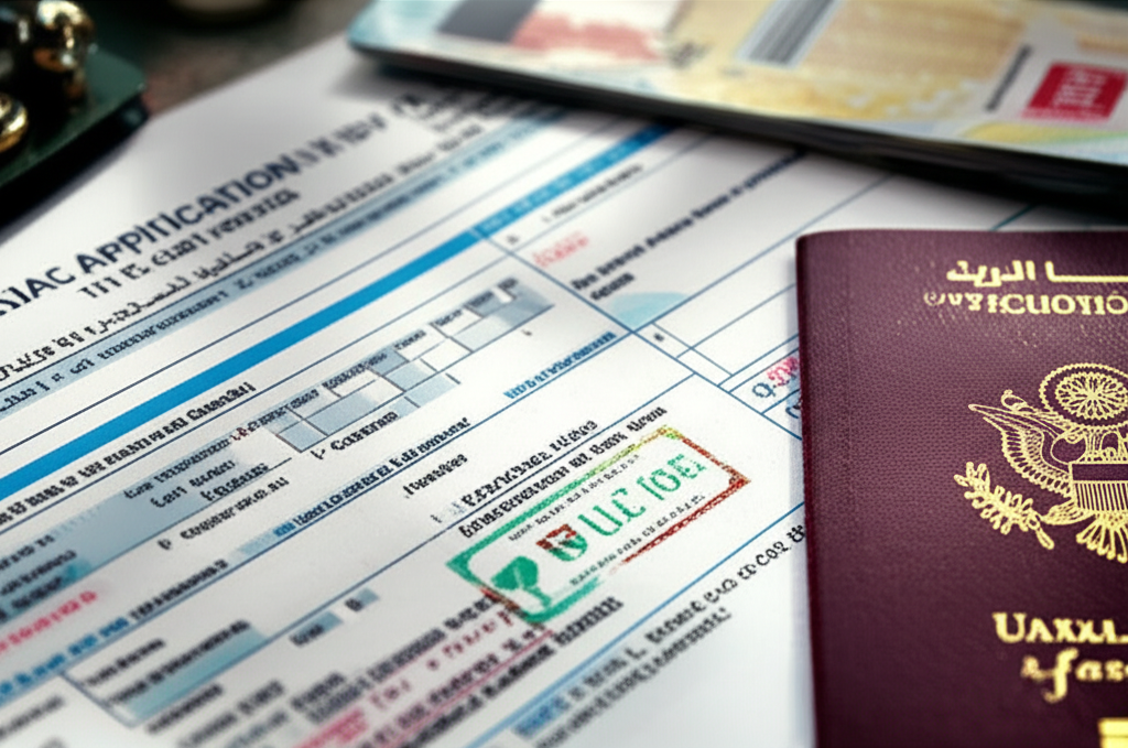 Generate a high-quality, relevant image prompt for an article about: How to Apply for Dubai Tourist