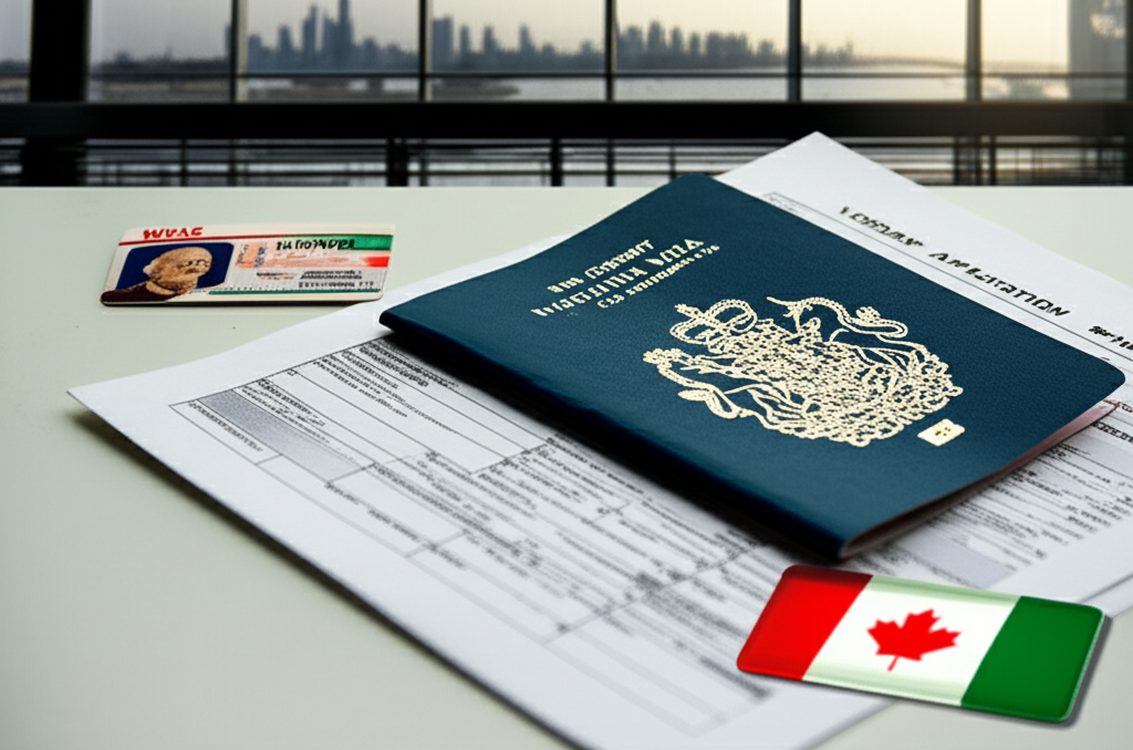 Generate a high-quality, relevant image prompt for an article about: How To Apply For Canada Visa Fr