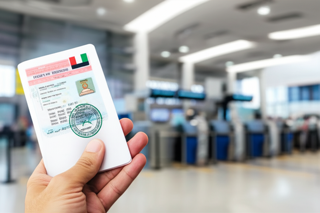 Generate a high-quality, relevant image prompt for an article about: How to Check If Dubai Visa Is O