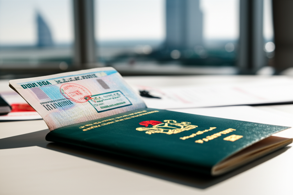 Generate a high-quality, relevant image prompt for an article about: How to Apply For Dubai Visa Fro