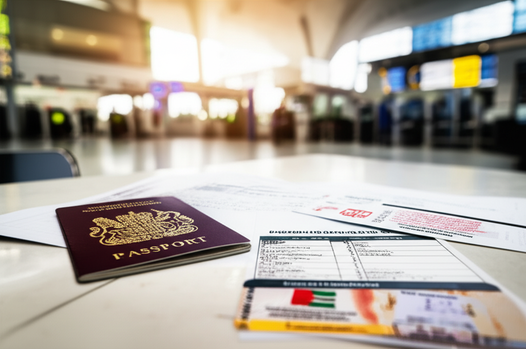Generate a high-quality, relevant image prompt for an article about: How To Apply For Dubai Visa Fro