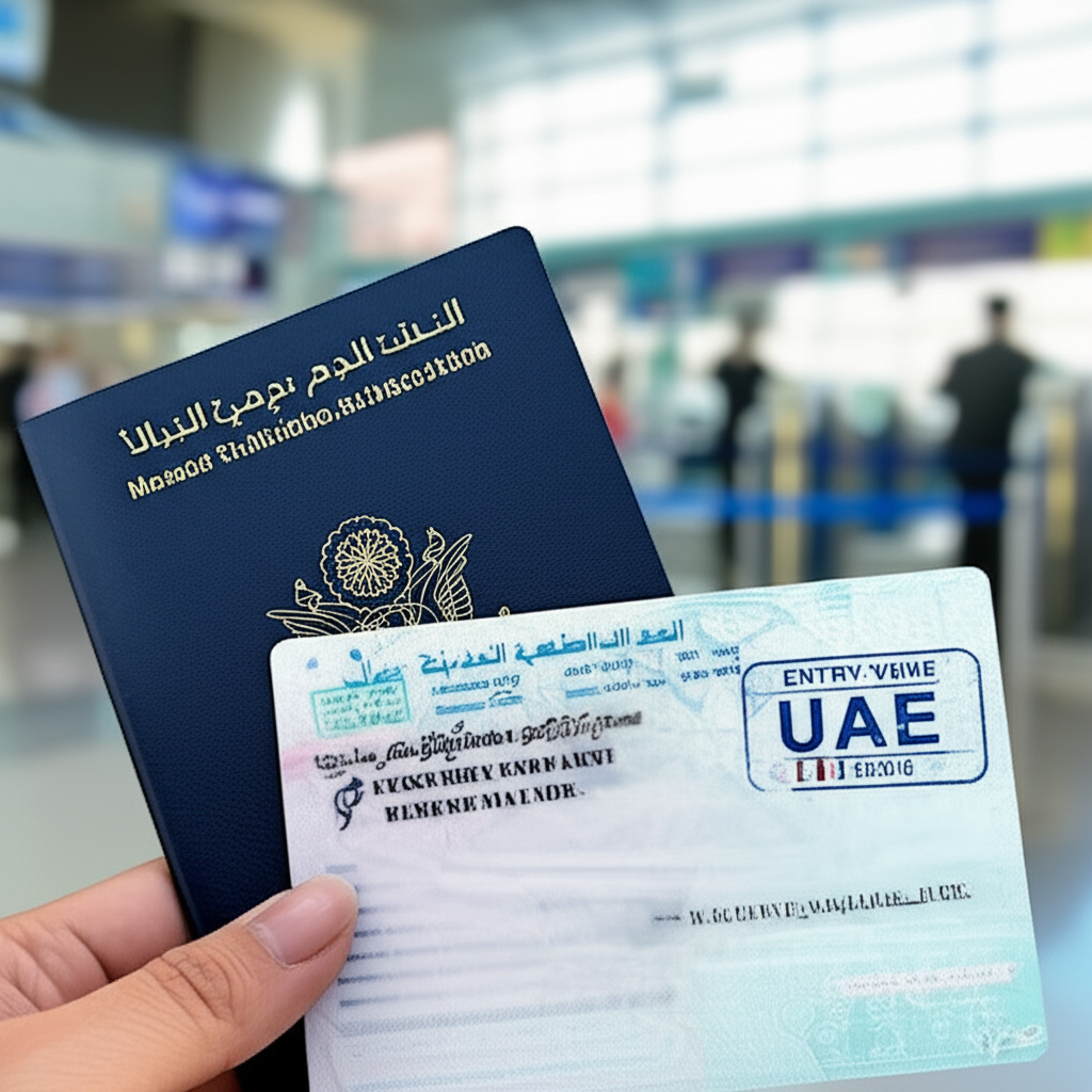 Generate a high-quality, relevant image prompt for an article about: How to Check Dubai Visa With Pa