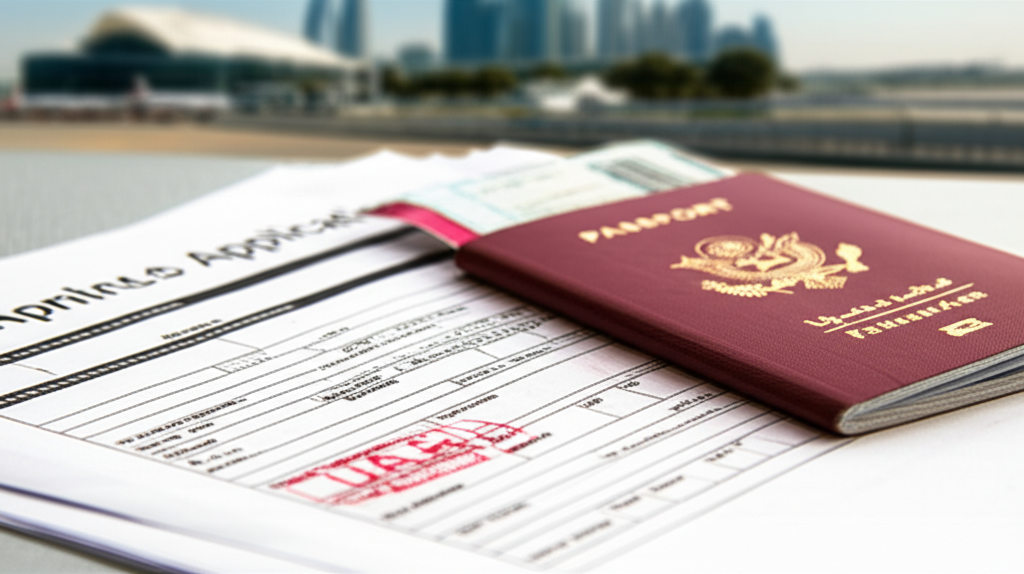 Generate a high-quality, relevant image prompt for an article about: How To Check Dubai Visa Process
