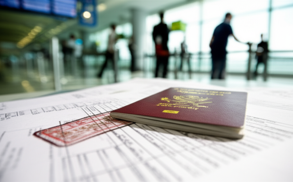 Generate a high-quality, relevant image prompt for an article about: How to Hold Family Visa in Duba