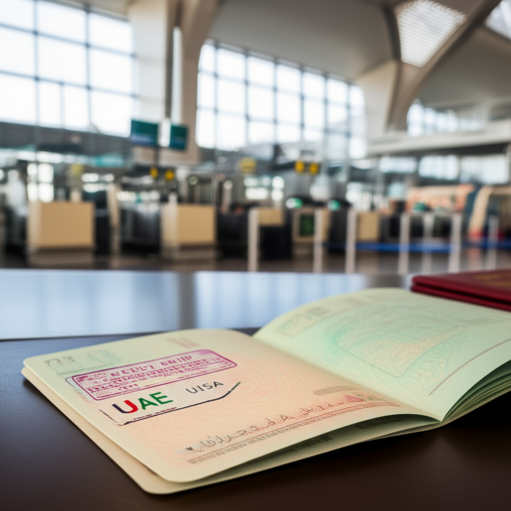 Generate a high-quality, relevant image prompt for an article about: Kuwait to Dubai Distance: Trave